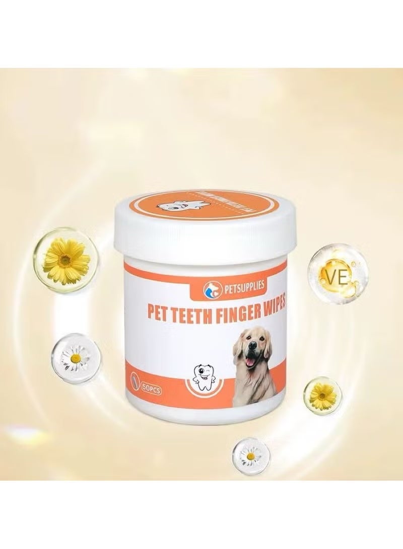 M.A&F's Teeth & Ear Cleaning Wipes for Dogs & Cats, Remove Bad Breath by Removing Plaque and Tartar Buildup No-Rinse Dog Finger Toothbrush, Disposable Gentle Cleaning & Gum Care Pet Wipes - Image 4